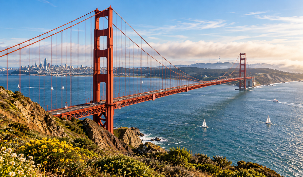 See the Golden Gate Bridge
