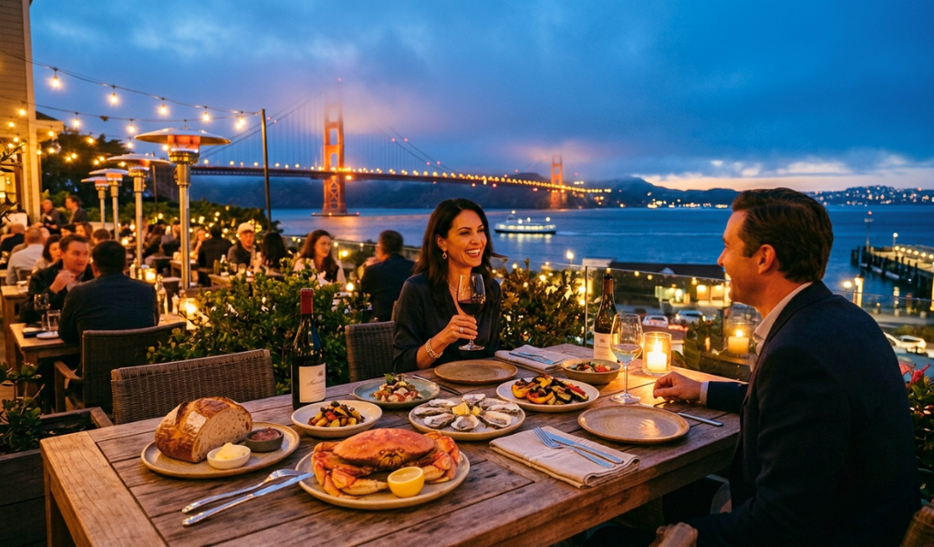 Where should I go for an evening food experience in San Francisco? 